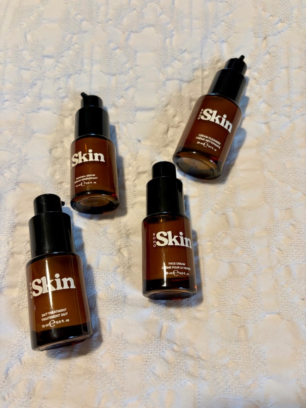 Soho Skin travel set facial products creams and serum